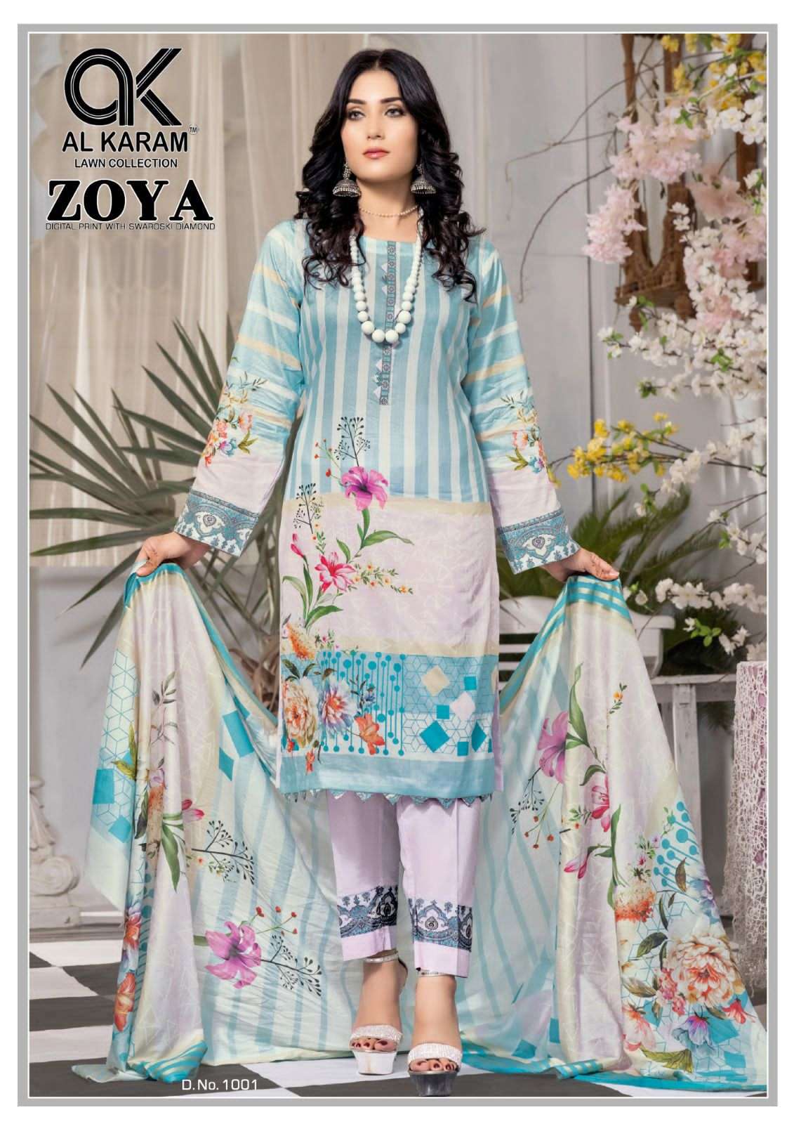 Zoya By Al Karam 1001-1006 Karachi Cotton Dress Material Catalog